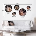 thumbnail image 4 of Designart "Pink Feather Rose On Black I" Floral Rose Metal Wall Art Set of 5 Piece, 4 of 5