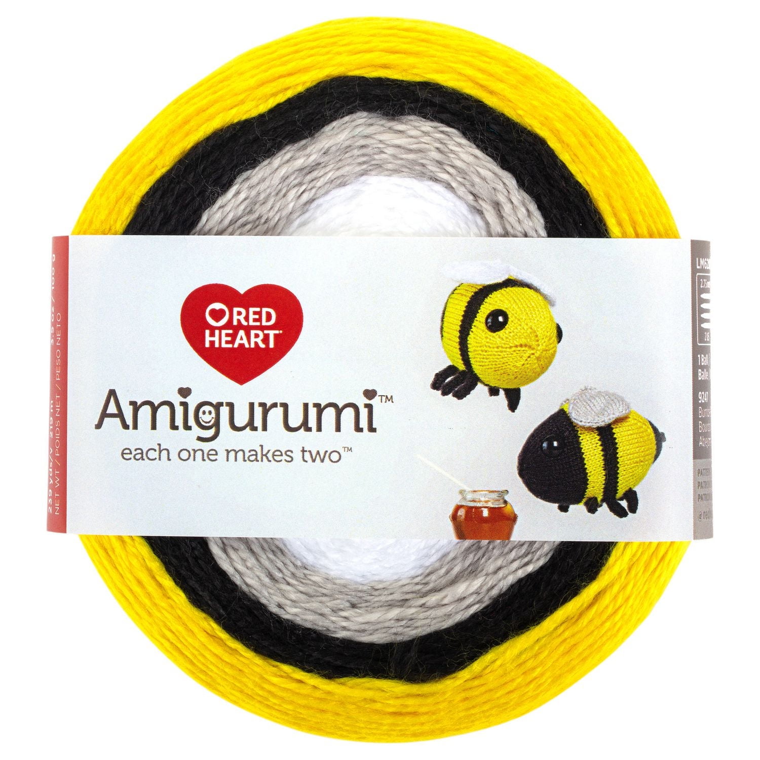 Red Heart® Fil Amigurumi™, Acrylique #1 Super Fin, 3,5oz/100g, 239 Yards