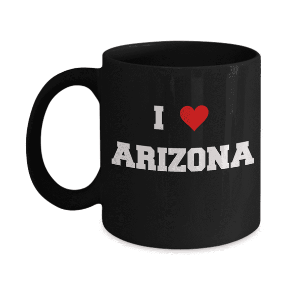 Arizona Tea Coffee Mugs,I Love Arizona Ceramic Black Coffee Mug Tea Cup Gifts Mugs 11 oz