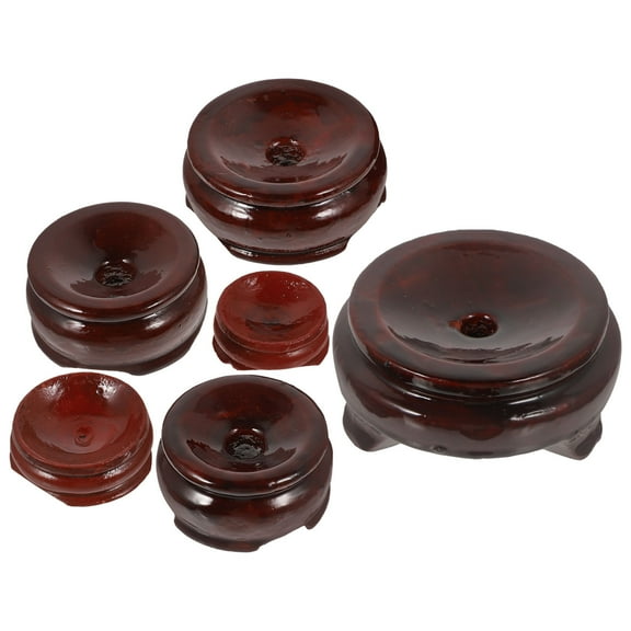 GAXIRE 6-Pack Round Display Stands for Crystal Decorations, Ideal for Festivals, Home Decor, and Special Event Displays