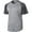 CHARCOAL, variant on Evoshield Men's Heather Tech Baseball T-Shirt Black M