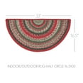 thumbnail image 4 of Forrester Indoor/Outdoor Rug Half Circle 16.5x33, 4 of 5