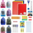 thumbnail image 3 of 17 Inch Bulk Backpacks with 50 Piece Wholesale School Supply Kits in 6 Assorted Styles - Case of 8 Pack Bundle, 3 of 4