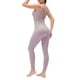 thumbnail image 1 of TFixol Mono de yoga para mujer con bolsillos, mallas sin mangas, espalda abierta, fitness, 1 of 8