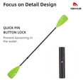 thumbnail image 4 of AbahubFit Paddle Oars for SUP and Kayak 2-IN-1, Adjustable Lightweight Paddle (4-Piece), Aluminum Shaft 68-84"(Green), 4 of 9