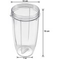 thumbnail image 2 of Vaso de repuesto para batidoras eléctricas NUTRIBULLET Original 600 Watt y NutriBullet Pro 900 W, accesorios de vaso para batidora, piezas de repuesto para vaso Nutribullet, 2 of 5