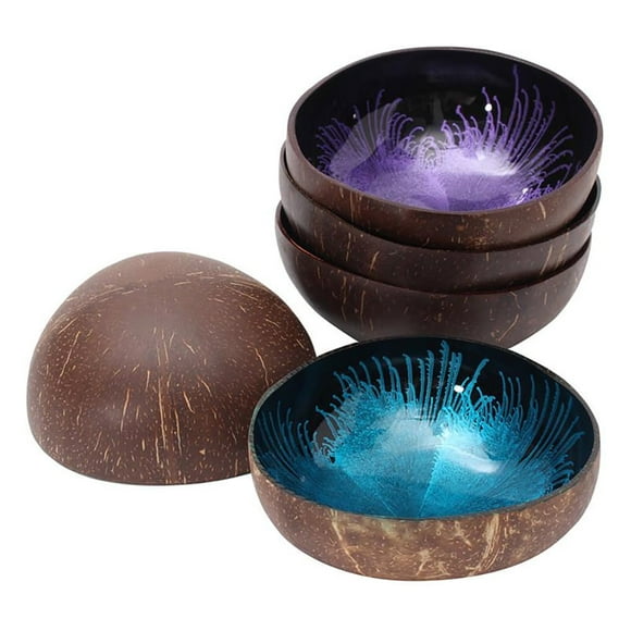 Natural Coconut Shell Key Candy Bowl Table Key Storage Section Coconut Bowl Ink Ornament Storage Bowl