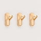thumbnail image 1 of Ganchos para colgar, estilo minimalista, para baños, entradas, 3 piezas, dorados, 1 of 4