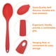 thumbnail image 4 of Cucharas de silicona Uxcell 2Pcs resistentes al calor, utensilio de cocina, cuchara de mezcla para cocinar, mezclar, revolver y servir, roja, 4 of 6