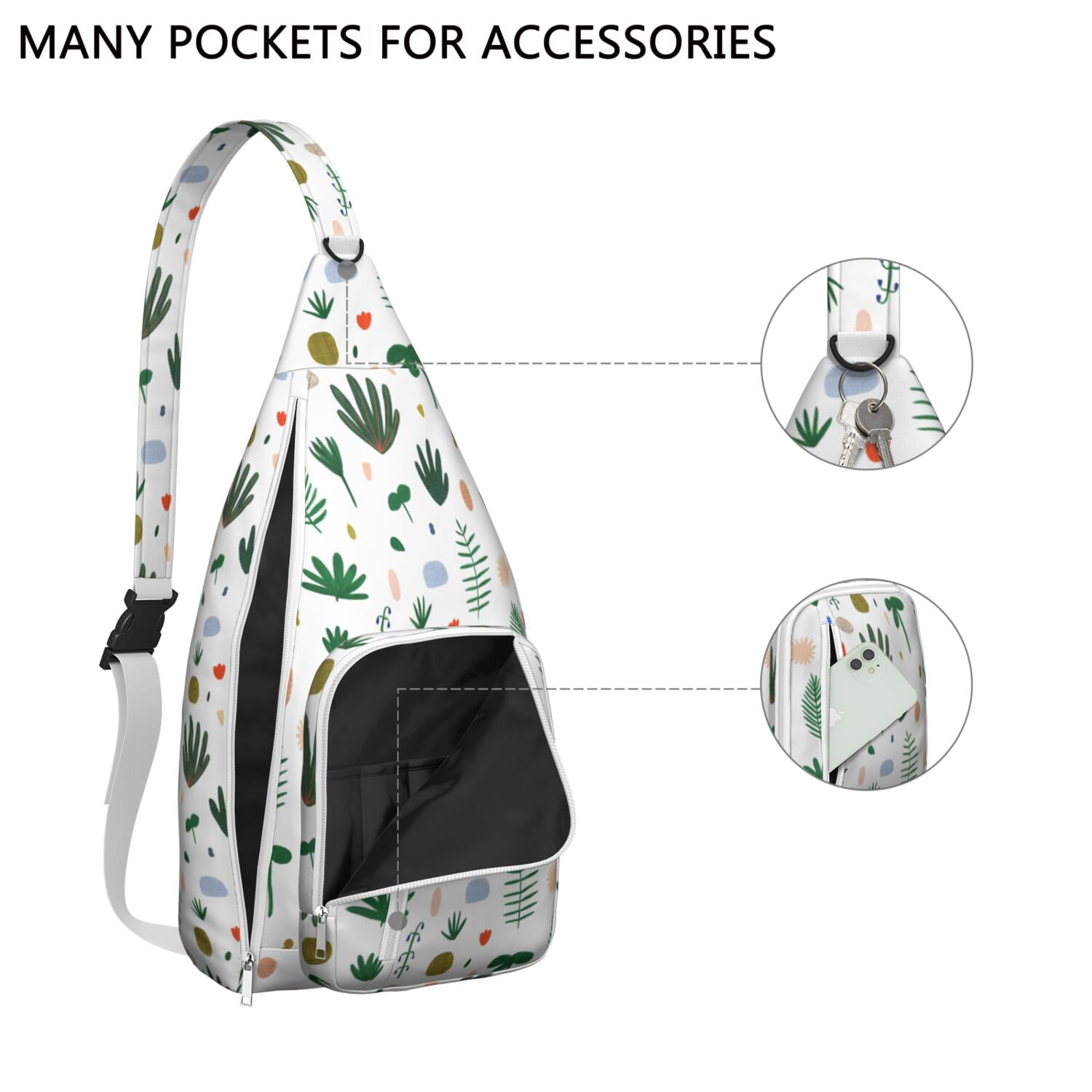 Tear - resistant Sunflower Sling Bag Organized for Tactical Use
