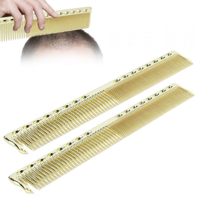LYUMO Haircut Comb,2pcs Professional Stainless Steel Haircut Comb Salon Hairdressing Comb Styling Tool,Hairdressing Comb