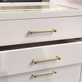 thumbnail image 5 of Goo-Ki 6 Pack 5''(128mm) Hole Center Champagne Bronze Cabinet Pulls, Zinc Alloy Knurled Grip Cabinet Handles for Drawer,Dresser,Cupboard Wardrobe Cabinet, 5 of 7