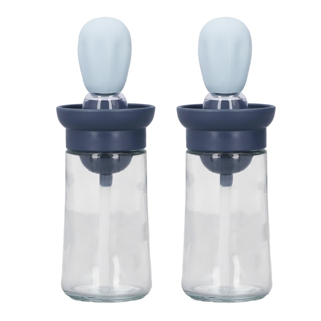 Oil Container , Silicone Brush Oil Dispenser Bottle With Silicone Brush For Kitchen Blue