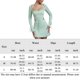 thumbnail image 2 of Vestido Mini vestido de manga acampanada para mujer Y2K sexy vestido flaco fiesta clubwear Kuymtek Verde T M para Mujer, 2 of 6