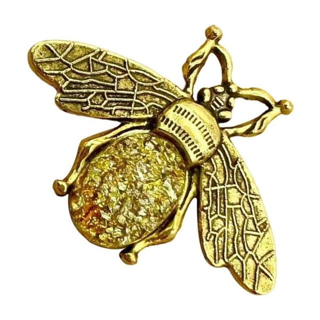 maskred Bee Sewing Machine Pin Minder Bee Magnetic Keeper Pin for Sewing Adult Green Gold 4.7x3.5cm