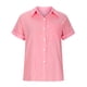 thumbnail image 4 of ICHUANYI ClearanceWomen's Tops Fashion Solid Button Shirt Female V-Neck Loose T-shirt Blouse(Pink, M) ICHUANYI WER202308041065, 4 of 4