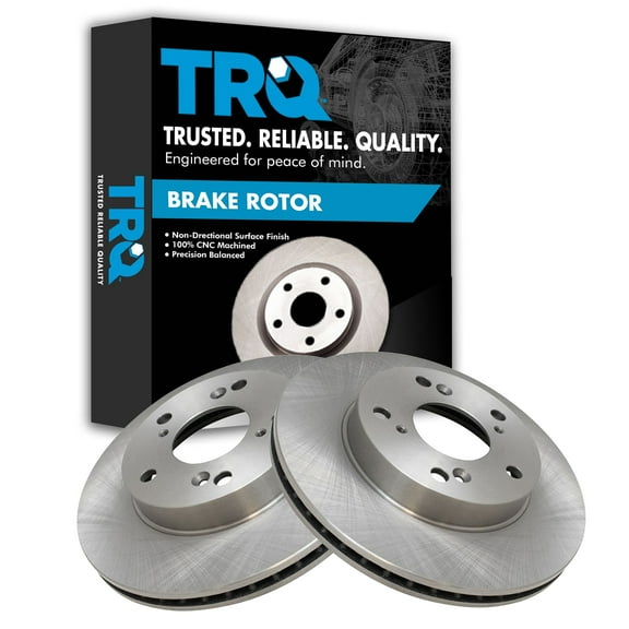 TRQ Front Brake Rotors Set Vented Fits Select 2013-2014 Acura ILX 2012-2015 Honda Civic