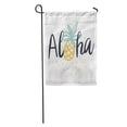 thumbnail image 1 of LADDKE Yellow Tropical for Tee Lettering Aloha Cute Pineapple Dots Typographic Garden Flag Decorative Flag House Banner 28x40 inch, 1 of 2