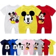 thumbnail image 2 of Mamelucos de verano para bebés, pijamas con estampado de dibujos animados de Mickey y Minnie para niños, mono para niñas, ropa para bebés, ropa infantil, Pijamas para niños pequeños Outfit3M Gao Jinjia LED, 2 of 2