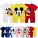 thumbnail image 2 of Mamelucos de verano para bebés, pijamas con estampado de dibujos animados de Mickey y Minnie para niños, mono para niñas, ropa para bebés, ropa infantil, Pijamas para niños pequeños Outfit3M Gao Jinjia LED, 2 of 2
