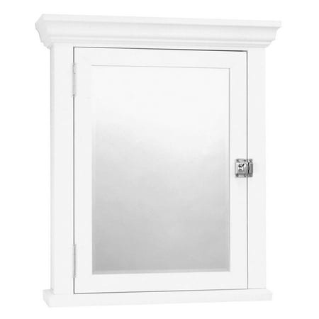 Zenith Mc10ww White Medicine Cabinet With Decorative Pediment