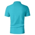 thumbnail image 5 of BRGZLK Mens Golf Shirts Summer 2026 Short Sleeve Turn-Down Collar Button-Down Lightweight Breathable Moisture Wicking Casual Pullover Shirts Sky Blue XL, 5 of 7