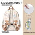 thumbnail image 5 of Minimalist Princess Pattern Backpack for School,Cute School Bag,Schoolbag with Adjustable Shoulder Straps & Padded Back,15.25"x11.5"x5.25", 5 of 5