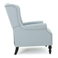 thumbnail image 4 of Noble House Bishop Fabric Pushback Recliner, Set of 2, Blue, 4 of 13