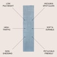 thumbnail image 4 of JONATHAN Y CARMEL 2 x 8 Runner Rug, Cole Minimalist Pinstripe - Blue/White, CAR101B-28, 4 of 6