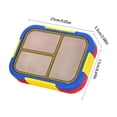 thumbnail image 3 of Leakproof Bento Lunch Box With 2 Compartments Reusable Plastic Food Container For Adults Work School Picnic, 3 of 6