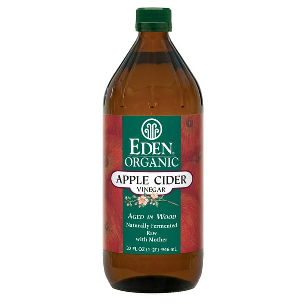 Eden Foods Organic Apple Cider Vinegar, Raw & Lightly Filtered, 32 Fl