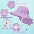 thumbnail image 4 of 1/2 Pack Toddler Baby Sun Hat Kids Summer UPF 50+ for Boys Girls Adjustable Beach Hats with Bucket Wide Brim Age 1-7 Years, 4 of 6