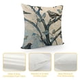 thumbnail image 4 of SHANXI Ink Painting Blue Grey Birds Decorative Throw Pillow Cover Case Home Living Room Bed Sofa Car Linen Square 24x24in, 4 of 5