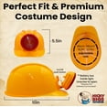 thumbnail image 3 of Nicky Bigs Novelties Yellow Miner Helmet with LED Light – Adjustable Adult Fake Construction Hat – Funny Cosplay Party Costume Accessory, 3 of 7