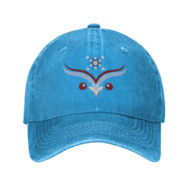 ZICANCN National Wind Pattern Casquette de Baseball Réglable Femmes, Chapeaux pour Hommes Adulte en Jean de Coton Lavé Baseball Caps Mode Bleu
