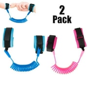 AOWOO Anti Lost Wrist Link, 2 Pack Safety Wrist Link Anti Lost Wristband, Toddler Safety Leash, Baby Leash for Supermarket Mall Airport Amusement Park Zoo