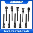 thumbnail image 2 of Screw Pin Rivet Rubber Fan Noise Absorbtion Anti Vibration Mount Silicone Shock-absorbing Nails Black 10PCS ZJD001 BK, 2 of 5