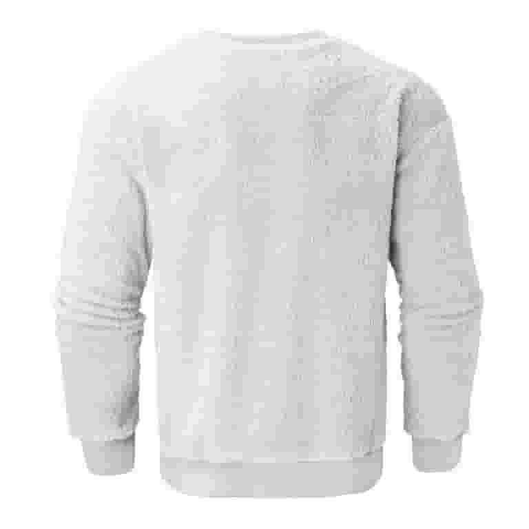 品質が white sweatshirt long sweatshirt neck o pullover fuzzy men Clothing