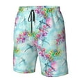 thumbnail image 4 of Fotbe Dragonfly Floral Trajes de Baño Estampados para Hombre, Shorts de Verano de Secado Rápido, Ropa de Playa, Bañadores-Large, 4 of 6