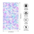 thumbnail image 2 of Fotbe Rainbow Scales Toalla Premium con Patrón, Toalla de Microfibra de Secado Rápido, Ligera y Altamente Absorbente (27.5x16in), Ideal para Uso Diario, 2 of 6