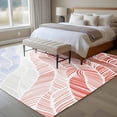 thumbnail image 4 of Large Area Rugs for Living Room Bedroom, Ombre Orange Blue 5'x8' Rug Washable Carpet Runner Indoor Outdoor, Summer Coastal Ocean Sea Beach Wave Non Slip Floor Mats Rug for Kitchen, Bathroom, 4 of 8