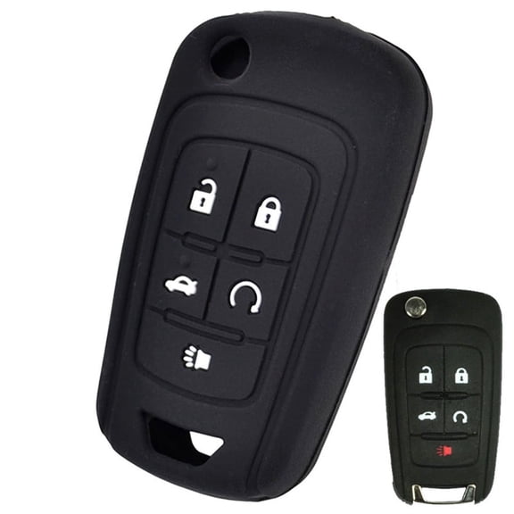 DON'T TOUCH MY KEY 5 Buttons Silicone Flip Key Fob Cover Case For Chevrolet Cruze Buick GMC