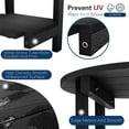 thumbnail image 6 of ZEKOO Round Plastic Adirondack Tables Outdoor Side Table Black, 6 of 7