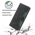 thumbnail image 4 of For Realme GT5 Pro 5G Phone Case Straw Hat Pattern Wallet Stand Leather Cover - Black, 4 of 5