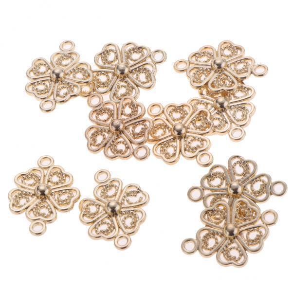 Fornituras colgantes de aretes de flores Zulema 10pcs para Los Resultados Del Pendiente