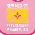 thumbnail image 4 of Inktastic Established January 6, 1912 New Mexico Flag Boys or Girls Baby Bib, 4 of 4