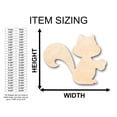 thumbnail image 2 of Unfinished Wood Cute Squirrel Shape - Craft - up to 46" DIY 20" / 1/4", 2 of 3
