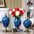 thumbnail image 4 of 12 pcs Artificial Roses Flowers Long Stem Fake Silk Rose for Home Wendding Decorations, 4 of 7