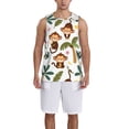 thumbnail image 6 of Rocae Monkeys Swinging from Palms for Men's Basketball Jersey Lightweight and Breathable Athletic Tank Top,Quick-Drying Sports Jersey 4X-Large, 6 of 9
