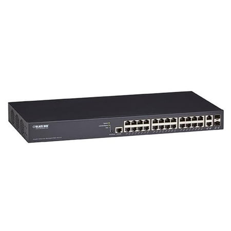 Black Box Network Services LPB2926A Gigabit PoE Plus Managed Switch Mediacento Controller - 26